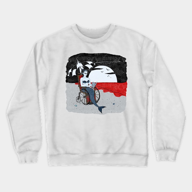 Spooky Siren Crewneck Sweatshirt by classycreeps